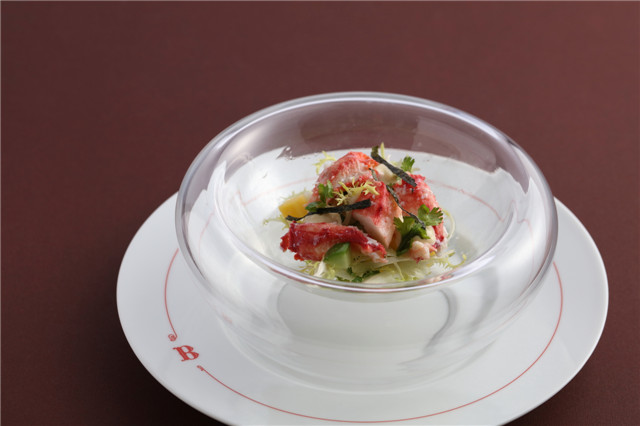 Bistrot B_怡庭_Alaskan King Crab Salad, Cucumber, Mango, Toasted Nori Mayonnaise_阿拉斯加帝王蟹沙拉.jpg