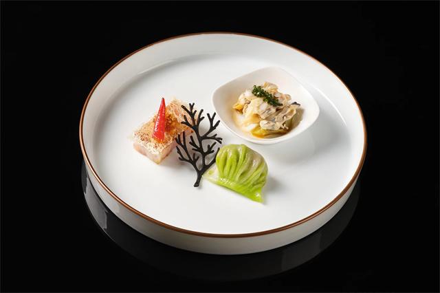 凉瓜蟹粉饺  XO紫薯罗白糕  芥末油蛤.jpg