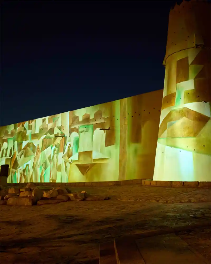Abdulrahman AlSoliman_历史铭刻之地_摄影_2025年努尔·利雅得灯光节.jpg